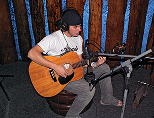 mid-side stereo micing technique used on Ryan's acoustic guitar.